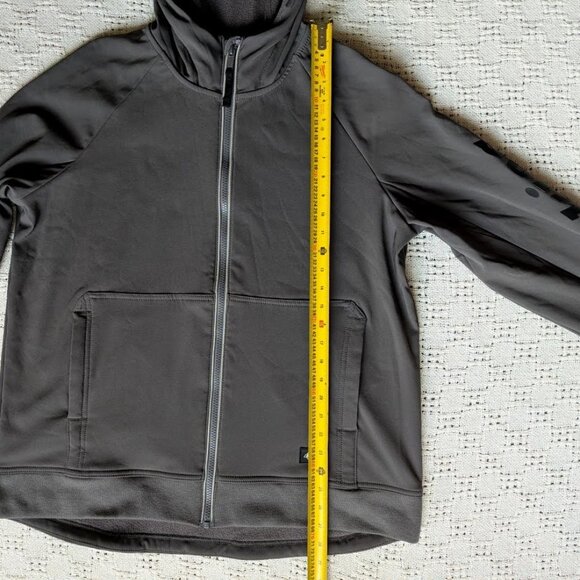 Dickies Performance Gray Womens Protect Soft Shell Hoodie Full Zip Workwear Sz L - Picture 7 of 8